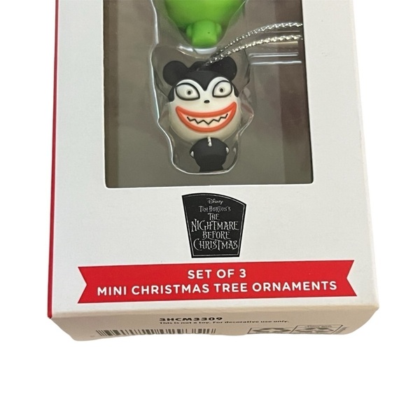 Hallmark Disney Nightmare Before Christmas Mini Christmas Ornament Set of 3. NEW - Picture 3 of 5
